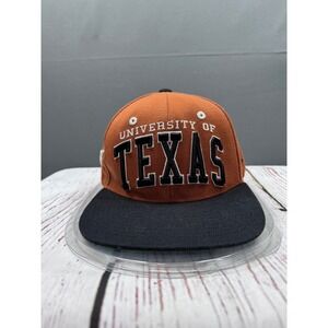 Texas Longhorns Snapback Hat Zephyr Burnt Orange Black Flat Bill Cap